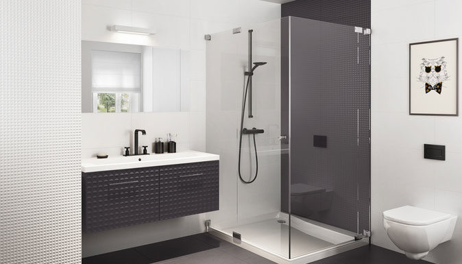 Biało-czarna łazienka – ponadczasowa, elegancka, a jednocześnie bardzo modna